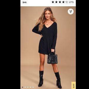 Black sweater dress